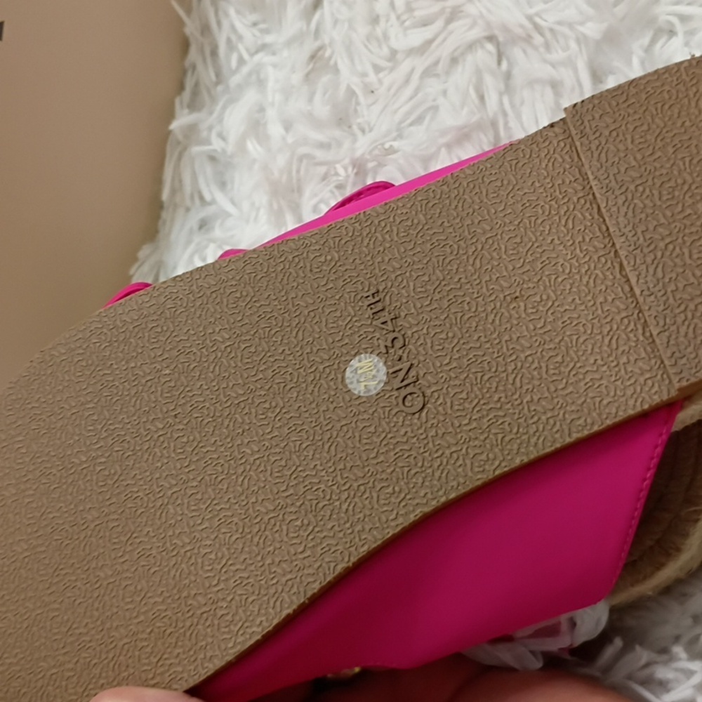 ON 34th Milaap Pink Women's Sz 7.5 Sandals 🆕 - Picture 3 of 6